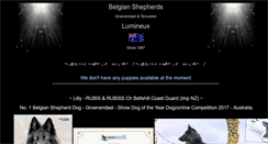 Desktop Screenshot of lumineux.darkpaws.com