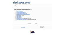 Tablet Screenshot of darkpaws.com